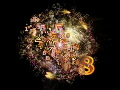 Conceptual Numbers Illustrazione stock
