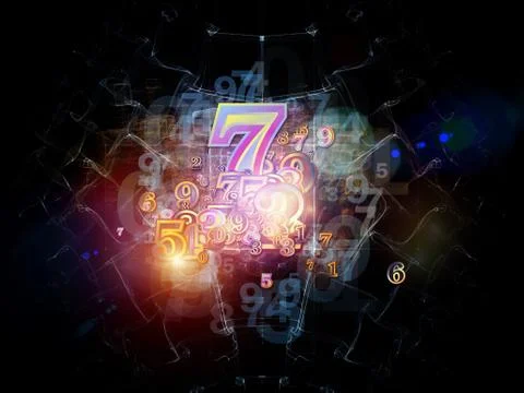 Conceptual Numbers Illustrazione stock
