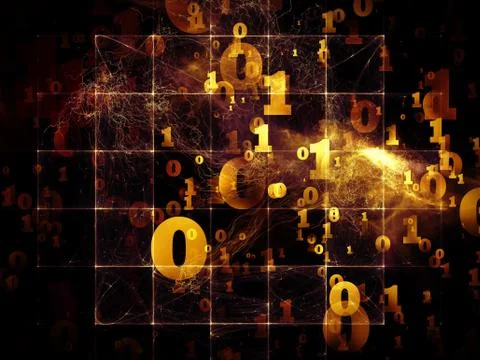 Conceptual Numbers Stock Illustration