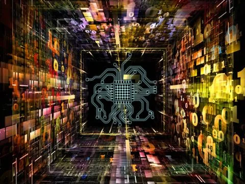Conceptual Numbers 스톡 일러스트