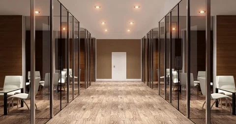 The Conceptual offices. Office array. 3d rendering. Stock Footage 74277270