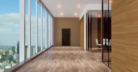 The Conceptual offices. Office array. 3d rendering. Stock Footage 74277274