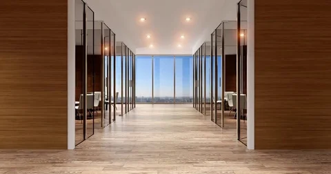 The Conceptual offices. Office array. 3d rendering. Stock Footage 74278199