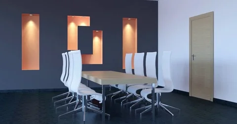 The Conceptual offices. Office array. 3d rendering. Stock Footage 74278207