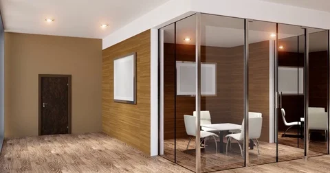 The Conceptual offices. Office array. 3d rendering. Stock Footage 74278217