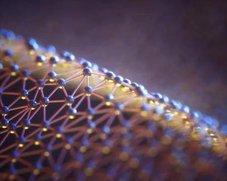 Conceptual Organic Cell Structure Molecular Connections Stock Illustration