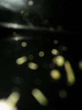 Conceptual particles blurry wallpaper pattern with different elements  with s Stock Photos