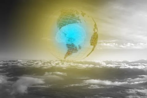 Conceptual photo of the future of the earth, which will depend entirely on ar Stock Photos