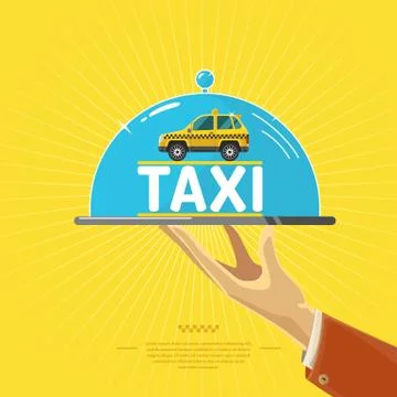 Conceptual poster with the machine cab. Stock Illustration