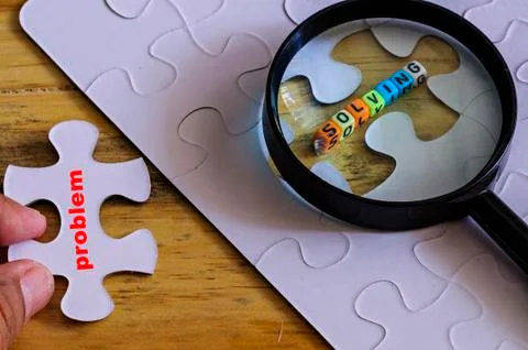 Conceptual of problem solving. Stock Photos