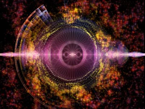 Conceptual Radial Oscillation Stock Illustration