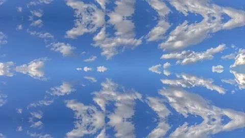 Conceptual remix of horizontal reflections Mountain beyond grasses under blue Stock Footage 120612015