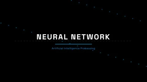 Conceptual representation of artificial neural network learning structure Stock Footage 337502109