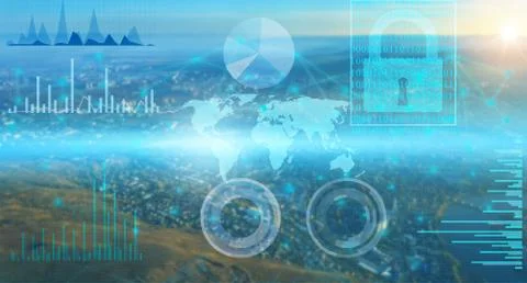 Conceptual representation of the collection of personal data and its storage Stock Photos