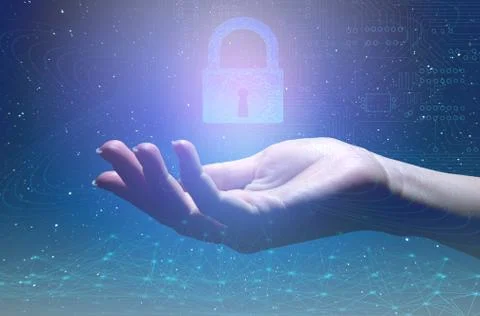 Conceptual representation of the use of artificial intelligence of future tec Stock Photos