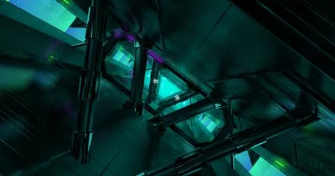 Conceptual sci-fi Stock Illustration