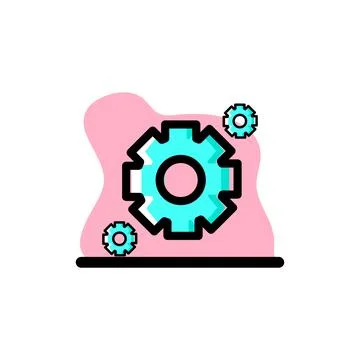 Conceptual Settings Icon Vector Illustration Design Illustrazione stock