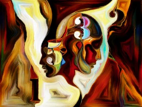 Conceptual Shape Division Stock Illustration