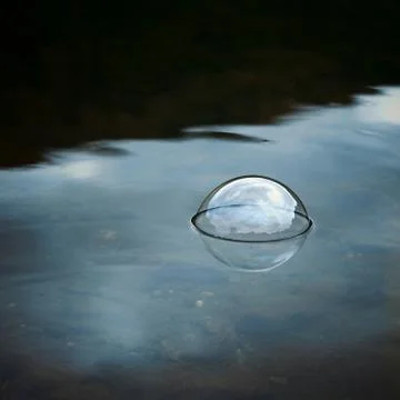 Conceptual soap bubbles Stock Photos