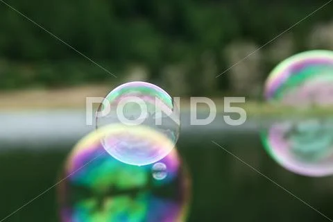 Conceptual soap bubbles Stock Photos