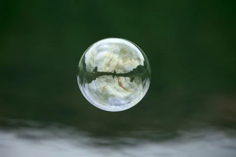 Conceptual soap bubbles Stock Photos