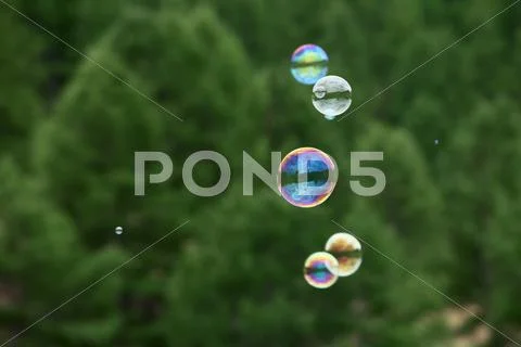 Conceptual soap bubbles Stock Photos