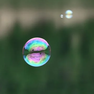 Conceptual soap bubbles Stock Photos