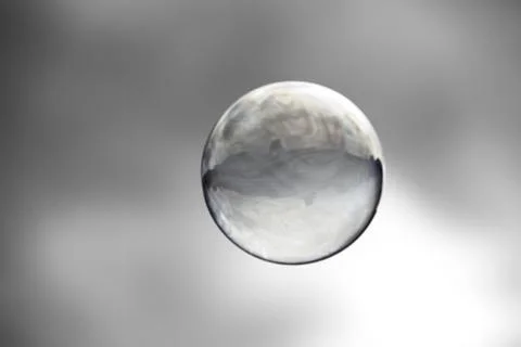 Conceptual soap bubbles Stock Photos
