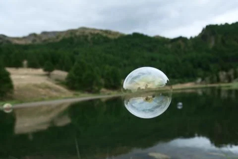 Conceptual soap bubbles Stock Photos