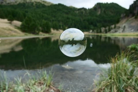 Conceptual soap bubbles Stock Photos