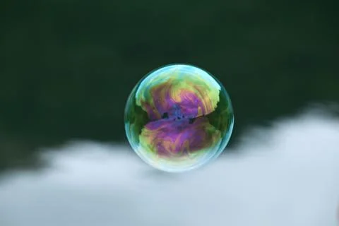 Conceptual soap bubbles Stock Photos