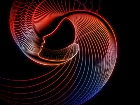 Conceptual Soul Geometry Illustrazione stock