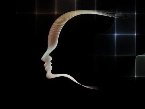 Conceptual Soul Geometry Illustrazione stock