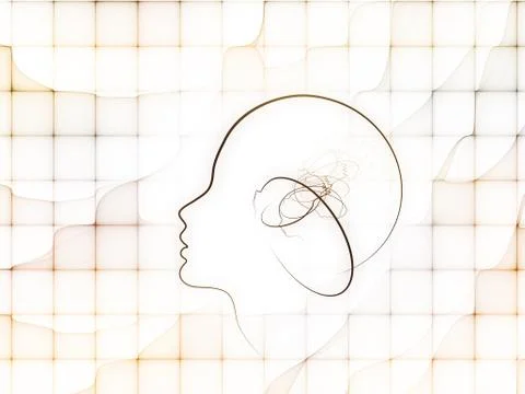 Conceptual Soul Geometry Illustrazione stock