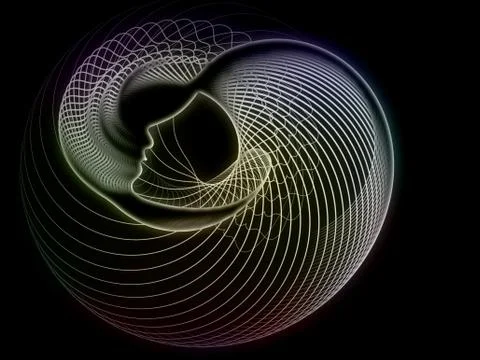 Conceptual Soul Geometry Illustrazione stock