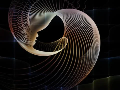 Conceptual Soul Geometry Illustrazione stock