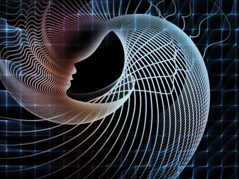 Conceptual Soul Geometry Illustrazione stock