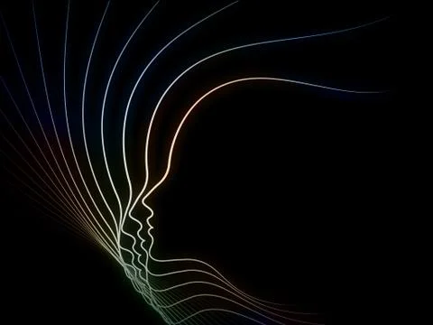 Conceptual Soul Geometry Illustrazione stock