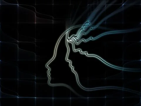Conceptual Soul Geometry Illustrazione stock