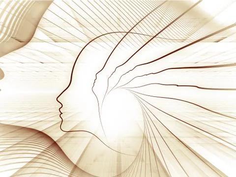 Conceptual Soul Geometry Stock Illustration