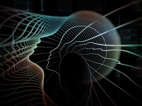 Conceptual Soul Geometry Stock Illustration