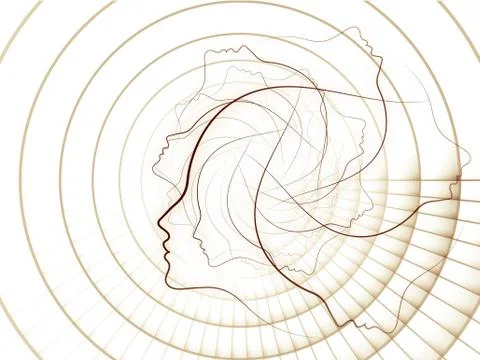 Conceptual Soul Geometry Stock Illustration