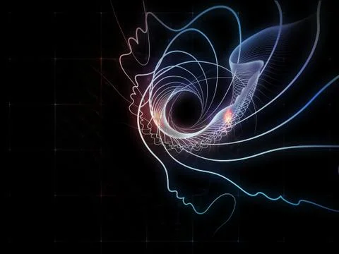 Conceptual Soul Geometry Stock Illustration