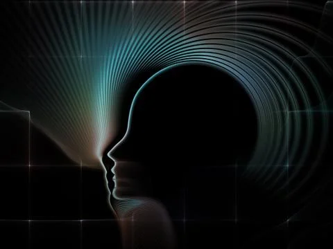 Conceptual Soul Geometry Stock Illustration