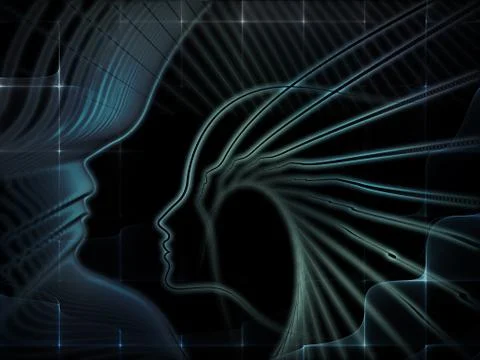 Conceptual Soul Geometry Stock Illustration