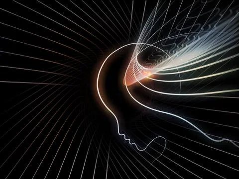 Conceptual Soul Geometry Stock Illustration