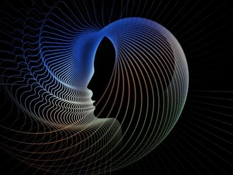 Conceptual Soul Geometry Stock Illustration