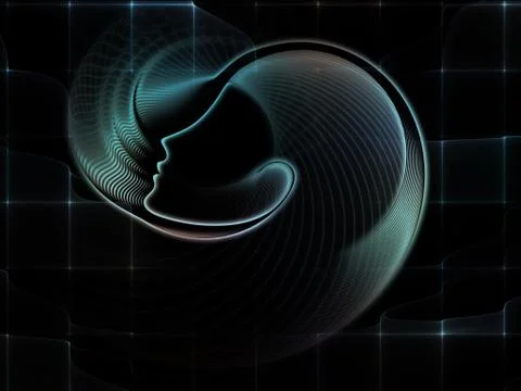 Conceptual Soul Geometry Stock Illustration
