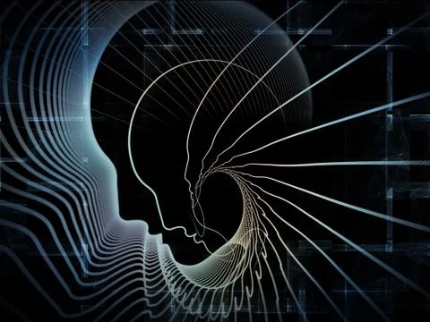 Conceptual Soul Geometry Stock Illustration