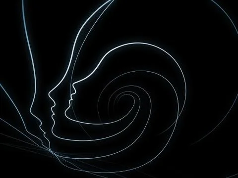 Conceptual Soul Geometry 스톡 일러스트